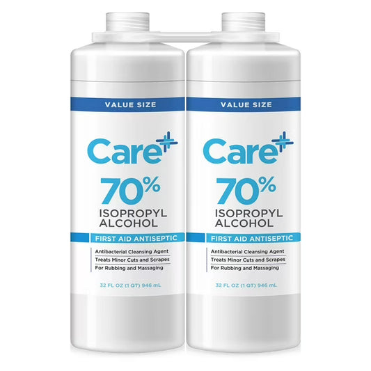 2 bottles of Care 70% Isopropyl alcohol