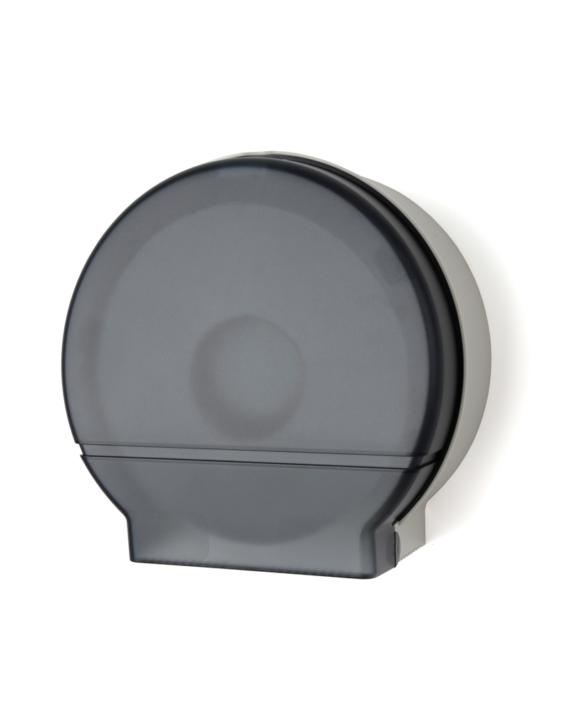 Gray Jumbo toilet paper holder on a white background