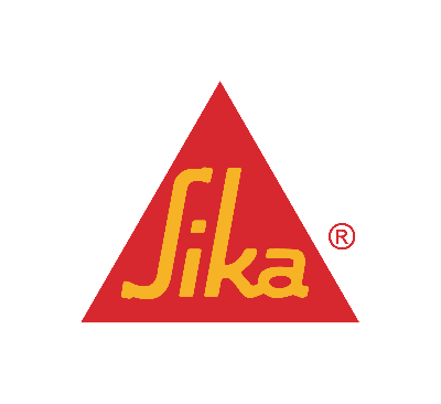 Sika logo with a red triangle and yellow text on a white background