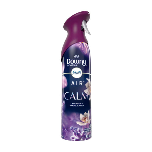 Downy Infusions Air Freshener spray bottle on a white background